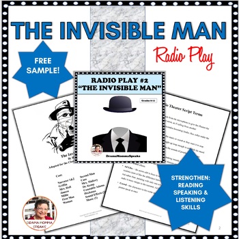 Preview of Radio Drama Script  The Invisible Man FREE Sample