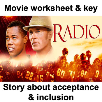 Preview of Radio Movie: Story about Acceptance & Inclusion Worksheet & Answer Key