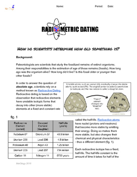 Preview of Radiometric Dating