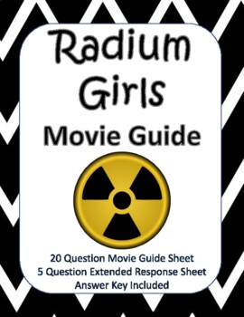 Preview of Radium Girls (2018) Movie Guide - New product! - Google Slide Copy Included