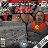 Radius - Circular Motion Math Superhero Activities & Sci-F