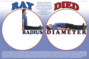 Preview of Radius vs. diameter poster