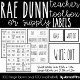 Rae Dun Teacher's Toolbox/ Supply Labels