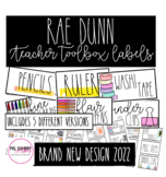 Rae Dunn Farmhouse Teacher Toolbox Labels