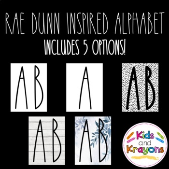 Preview of Rae Dunn Inspired Alphabet