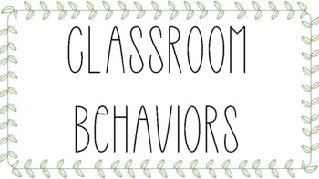 Preview of Rae Dunn Inspired Classroom Levels (Behavior and Noise)