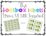 Rae Dunn Inspired Green Toolbox Labels