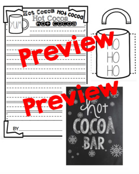 Rae Dunn Inspired Hot Cocoa Craft and Writing by Firsties Squared