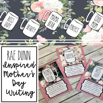 Preview of Rae Dunn Inspired Mother's Day Craft and Writing