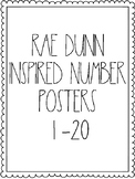 Rae Dunn Inspired Number Different Ways Posters