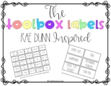 Rae Dunn Inspired Toolbox Labels