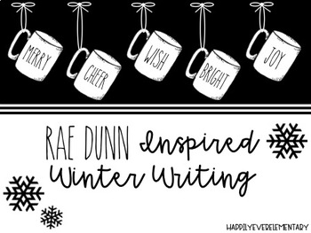 Preview of Rae Dunn Inspired Mug Winter Writing (*UPDATED*)