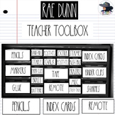 Rae Dunn Teacher Toolbox (Editable)
