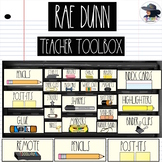 Rae Dunn (Editable) Teacher Toolbox Labels