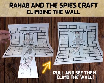 Preview of Rahab and the Spies craft, Sunday school Craft, Bible Story Activity kids