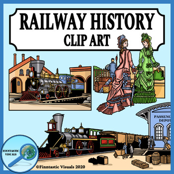 transcontinental railroad clipart