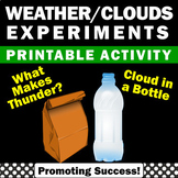 Weather Science Experiment Worksheet Fun Easy Experiments 