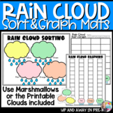 Rain Cloud Marshmallow Sort & Graph Mats - Weather Activity