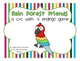 Rain Forest Friends CVC Game - Words with the ending s