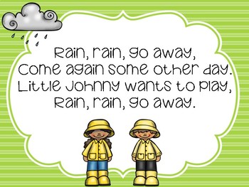 Rain Rain Go Away Printable Lyrics, Origins, and Video