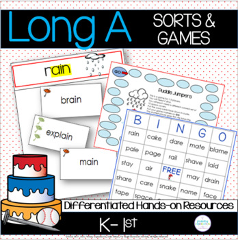 Long A Vowel Phonics Games and Activities | TPT