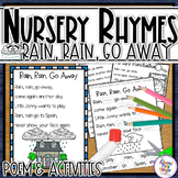 Rain, Rain, Go Away Nursery Rhyme Poem and Activities