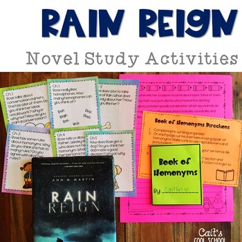 Preview of Rain Reign Novel Study Activities