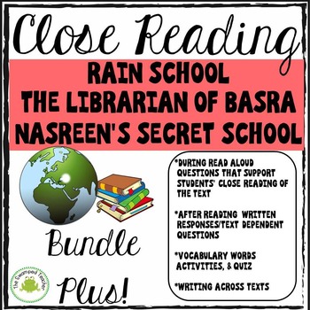 Preview of Engage NY Module 1 Rain School, Librarian of Basra, Nasreen's Secret School