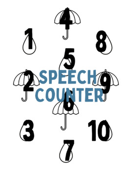 Preview of Rain Shower Speech Counter