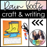 Rain boots Spring Craft and Writing | Primary Monthly Craf
