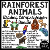 Rain forest Animals Informational Text Reading Comprehensi