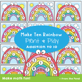 Rainbow 10 Addition Facts Game