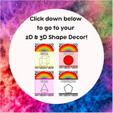 Rainbow 2D &3D Shape Posters