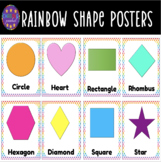 Rainbow 2D Shape Posters