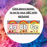 Rainbow ABC Decor with Pictures