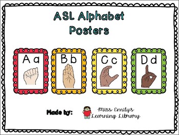 Rainbow ASL Alphabet Posters, Diversity ABCs, American Sign Language ...