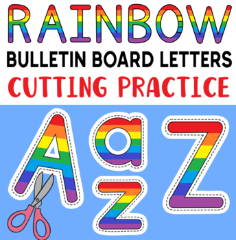 rainbow letters printable teaching resources teachers pay teachers