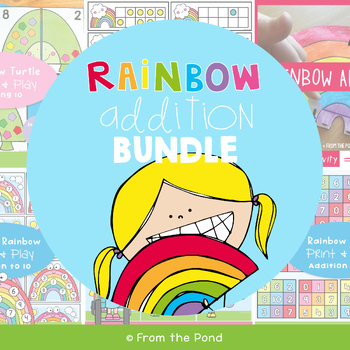 Preview of Making 10 Rainbow Addition Games Bundle