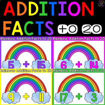 Rainbow Addition Facts to 20 - Posters