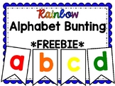 Rainbow Alphabet Banner FREEBIE