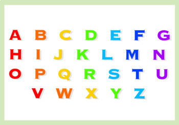 Preview of Rainbow Alphabet Chart