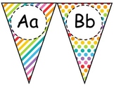 Rainbow Alphabet Pennant