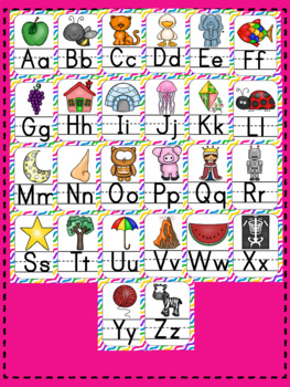 Rainbow Alphabet Posters by Super God Not Super Mom | TPT