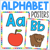Alphabet Posters - Rainbow Theme Alphabet Reference - Pre-