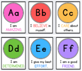 Rainbow Alphabet Posters with Positive Affirmations