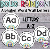 Rainbow Alphabet Word Wall Letters - Classroom Decor