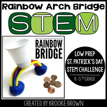 Preview of Rainbow Arch Bridge STEM Challenge (St. Patrick's Day & Spring STEM Activity)