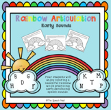 Rainbow Articulation:  Early Sounds - No Prep Worksheets