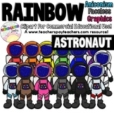 Rainbow Astronaut Clipart