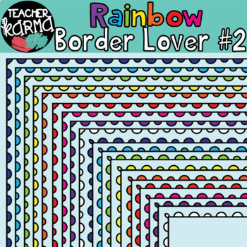 Rainbow BORDER Lover * GROWING BUNDLE by Teacher Karma | TpT